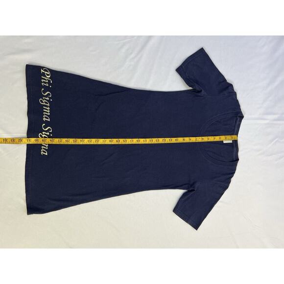 American Apparel Blue T Shirt Dress Size S Made In USA Vintage Preppy - Picture 7 of 10